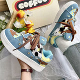 Stetnode back to school Teen Craft Denim Star Sneakers