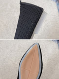 Stetnode Breathable Hollow Solid Color Flat Shoes