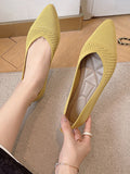 Stetnode Breathable Hollow Solid Color Flat Shoes