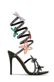 Stetnode Fantasy Multi Color Around The Ankle Coil Heels - Pink