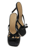 Stetnode Sofie Coquette Mule Heels - Black