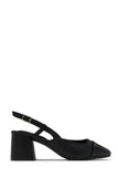 Stetnode Irene Slingback Block Mid Heels - Black