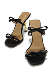 Stetnode Simple Affair Bow Heel Mule - Black