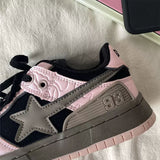 Stetnode back to school Black & Pink Star Sneakers