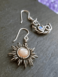 Stetnode Boho Sun Moon Pendant Stud Earring