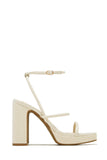 Stetnode Thalia Platform Block Heels - Bone