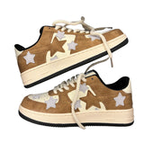 Stetnode back to school Brown & Grey Shooting Star Sneakers