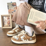 Stetnode back to school Brown & Grey Shooting Star Sneakers