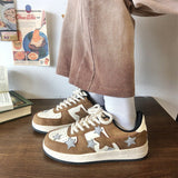 Stetnode back to school Brown & Grey Shooting Star Sneakers