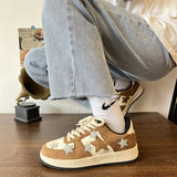 Stetnode back to school Brown & Grey Shooting Star Sneakers