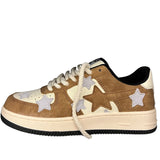 Stetnode back to school Brown & Grey Shooting Star Sneakers