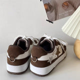 Stetnode back to school Brown Star Aesthetic Sneakers