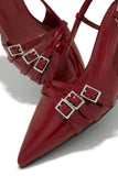 Stetnode Stassia Kitten Heels - Cherry