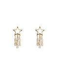 Stetnode Zircon Tassel Star Charm Earrings