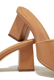 Stetnode Valentine Block Heel Mules - Camel