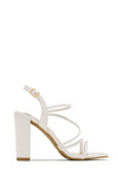 Stetnode Victoria Block Heels - White