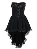 Stetnode Black bow lace doll tube dress