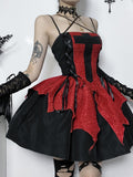 Stetnode Black red lolita dress