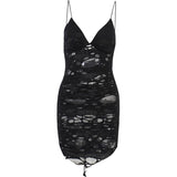 Stetnode Broken darkness fitted dress