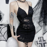 Stetnode Broken darkness fitted dress