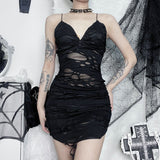 Stetnode Broken darkness fitted dress