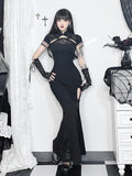 Stetnode Cheongsam tassel slit dress