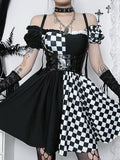 Stetnode Chessboard darkness dress