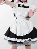 Stetnode Cosplay bow maid dress set