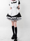 Stetnode Cosplay bow maid dress set