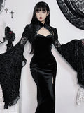 Stetnode Dark elegance cheongsam dress