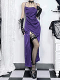 Stetnode Elegant slit suspender dress