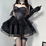 Stetnode Fallen angel cosplay dress set