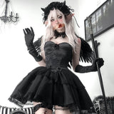 Stetnode Fallen angel cosplay dress set