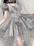 Stetnode Ghostly Bride gothic lolita cosplay dress