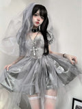 Stetnode Ghostly Bride gothic lolita cosplay dress