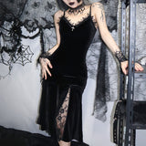 Stetnode Goth aesthetic gored dress