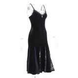 Stetnode Goth aesthetic gored dress