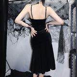 Stetnode Goth aesthetic gored dress