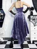 Stetnode Goth purple trailing dress