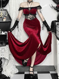 Stetnode Gothic beauty slit dress