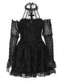 Stetnode Gothic lolita cross halter dress