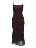 Stetnode Gothic vintage fishtail cami dress