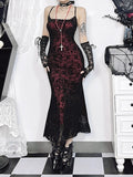 Stetnode Gothic vintage fishtail cami dress