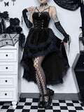 Stetnode Halter gothic layered dress