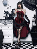 Stetnode Halter gothic layered dress