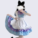 Stetnode Kitty maid cosplay dress set