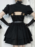 Stetnode Punk doll lace dress puff bolero