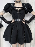 Stetnode Punk doll lace dress puff bolero