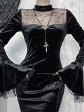 Stetnode Spider web lace Addams dress