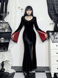 Stetnode Vampire gothic high slit dress